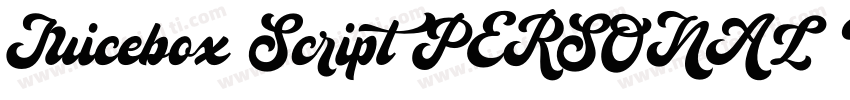 Juicebox Script PERSONAL USE Regul字体转换